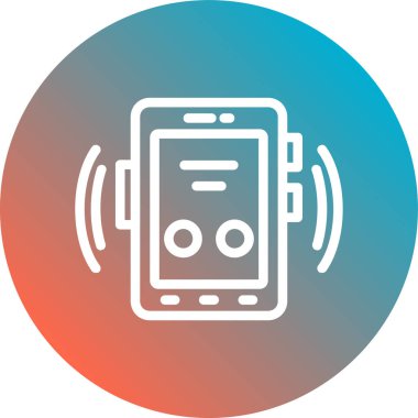 Akıllı telefon. Web simgesi basit illüstrasyon