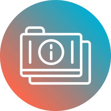 Modern kameranın vektör illüstrasyonu simgeden yoksun