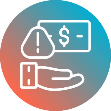 Bir kredi kartı simgesinin vektör çizimi