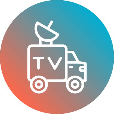 retro tv vektör simgesi tasarımı