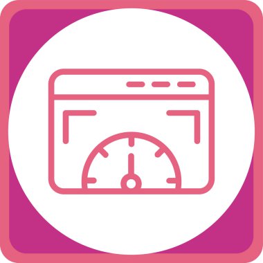 Power Meter simge vektör çizimi