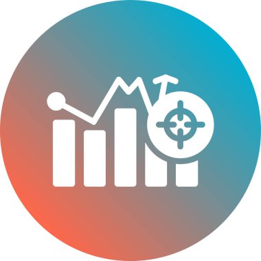 İş ve finans simgesinin vektör illüstrasyonu