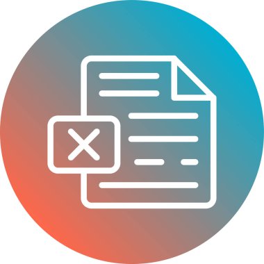 belge simgesi, vektör çizimi