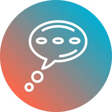 Sohbet simgesi vektör illüstrasyonu