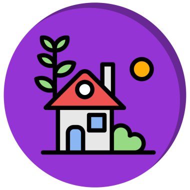 ev simgesi vektör illüstrasyonu