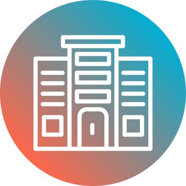 Modern yapı simgesinin vektör illüstrasyonu