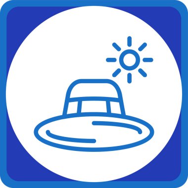 Güneş. Web simgesi basit illüstrasyon