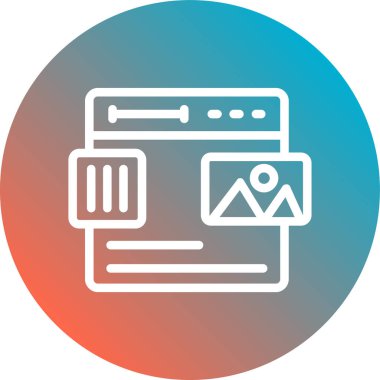 seo modern simgesinin vektör illüstrasyonu