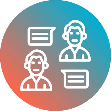 İnsan simgesinin vektör illüstrasyonu