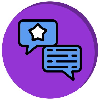 Sohbet simgesi, vektör çizimi