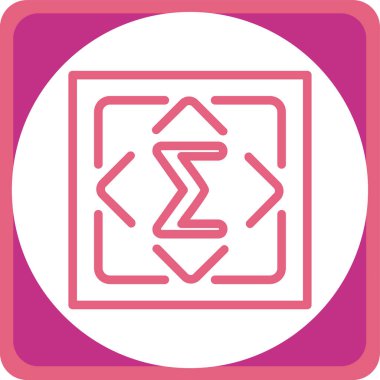 Modern bir simgenin vektör illüstrasyonu