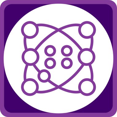 Mor simgenin vektör illüstrasyonu