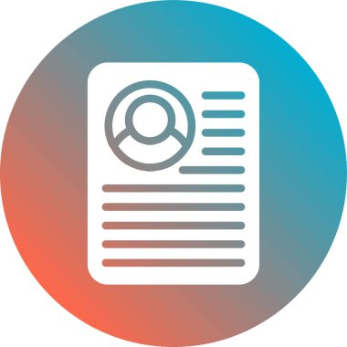 Belge simgesinin vektör illüstrasyonu