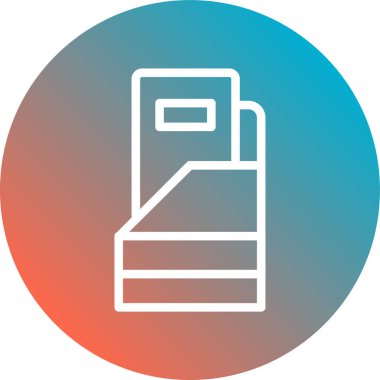 Buzdolabı simgesinin vektör illüstrasyonu