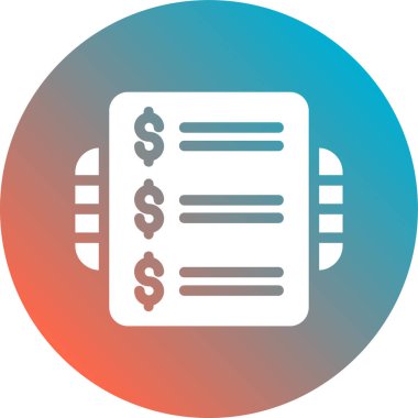 iş vektörü düz renk simgesi