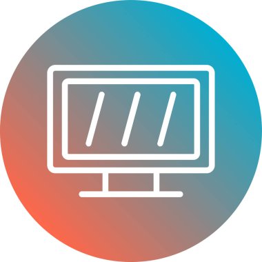 Bilgisayar Simgesi Soyut Arkaplanda İzole Edildi