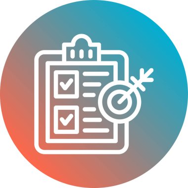 vektör kontrol listesi simgesi, illüstrasyon