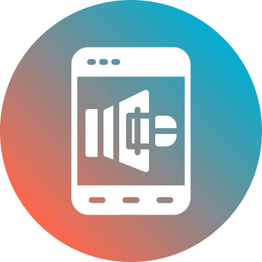 mobil uygulama düz vektör simgesi