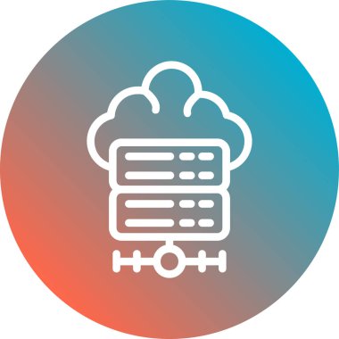 Moda biçimi izole edilmiş arkaplanda bulut hesaplama simgesi