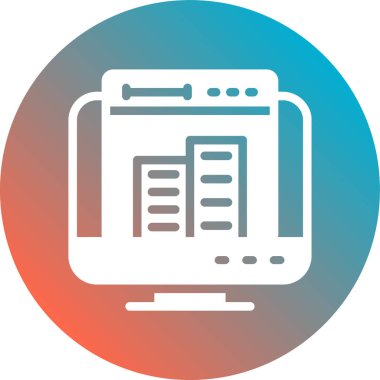 Modern simgenin vektör illüstrasyonu