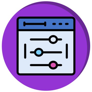 Web simgesi vektör illüstrasyonu