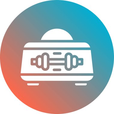 Bir benzin istasyonu simgesinin vektör illüstrasyonu