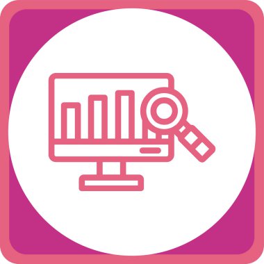 Bilgisayar. Web simgesi basit illüstrasyon