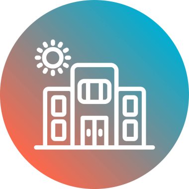 Güneş paneli ikon vektör çizimi tasarımı