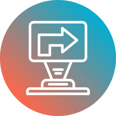 Modern simgenin vektör illüstrasyonu