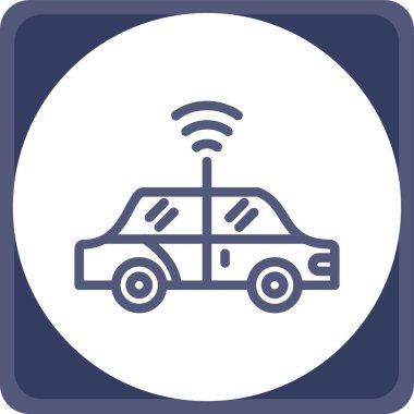 araba simgesi vektör illüstrasyonu