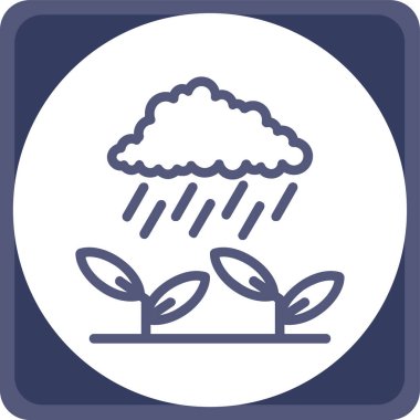 Yağmur simgesinin vektör illüstrasyonu