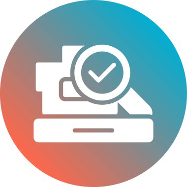 Belge simgesinin vektör illüstrasyonu