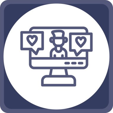 Seo simgesinin vektör illüstrasyonu