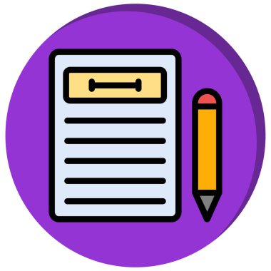 Belge simgesinin vektör illüstrasyonu