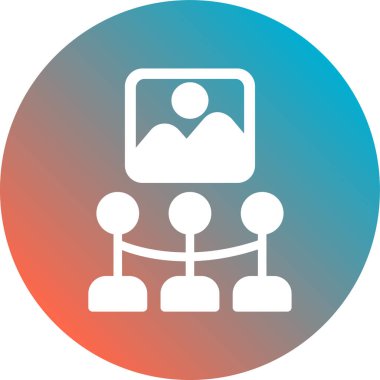 İş ve finans ikonunun vektör illüstrasyonu dijital pazarlama