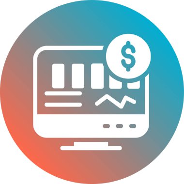 iş düz vektör simgesi