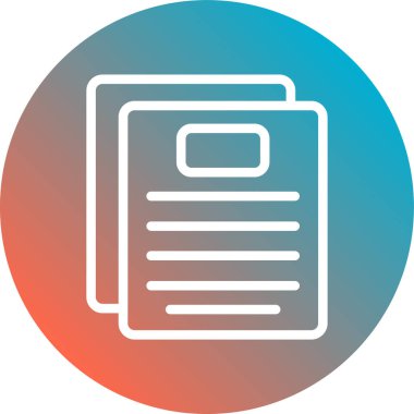 belge simgesi vektör illüstrasyonu