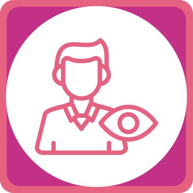 kadın simge vektör illüstrasyonu