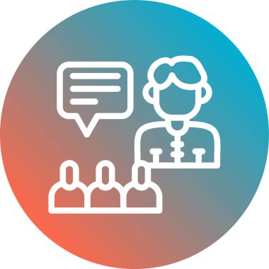 İnsan simgesinin vektör illüstrasyonu