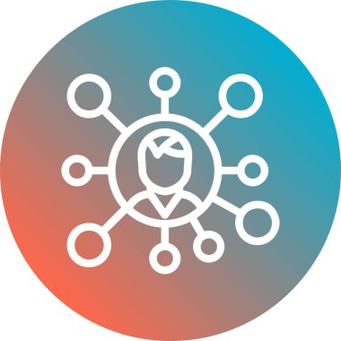 şebeke. Web simgesi basit illüstrasyon