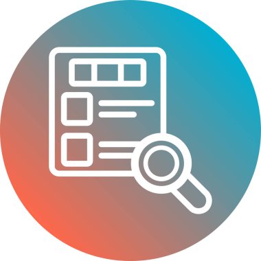 Arama düz vektör simgesi