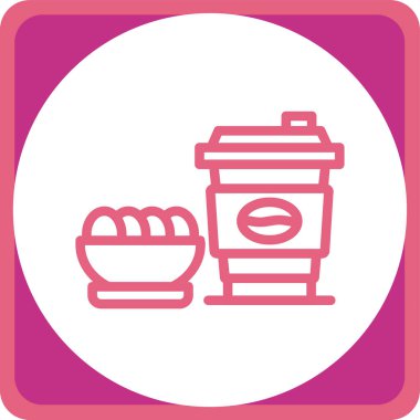 vektör kahve bardağı simgesi