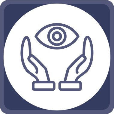 Göz simgesi vektör illüstrasyonu