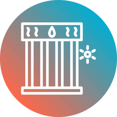 Tek bir su simgesinin vektör illüstrasyonu