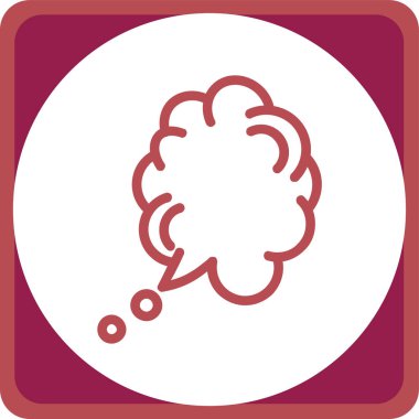 İletisi olan bir balonun vektör simgesi