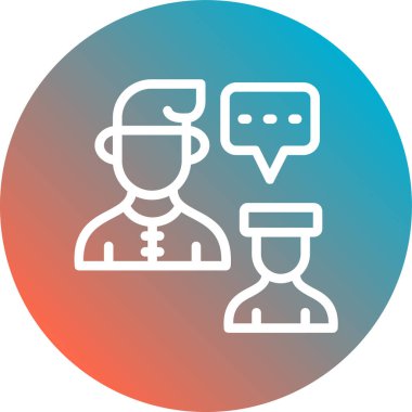 İnsan simgesinin vektör illüstrasyonu