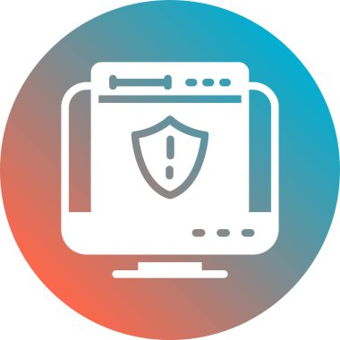 Siber koruma. Web simgesi