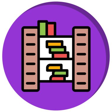 kitap simgesi, vektör illüstrasyonu