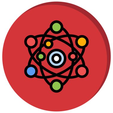 kırmızı simge vektör illüstrasyonu