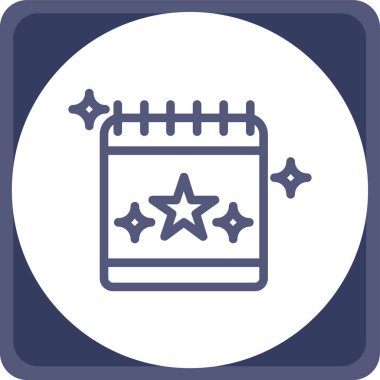 Takvim simgesi, vektör çizimi